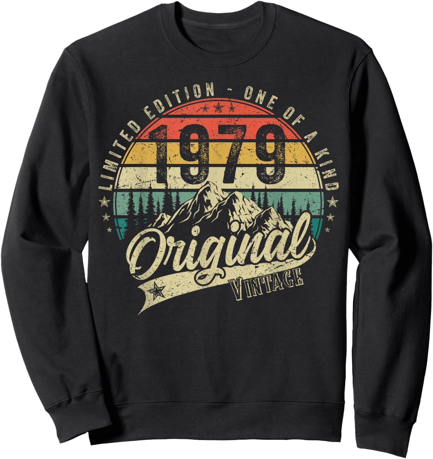 1979 Vintage Vintage Birthday Retro Men Women Gift , black Sweatshirt - Sweatshirt | Black