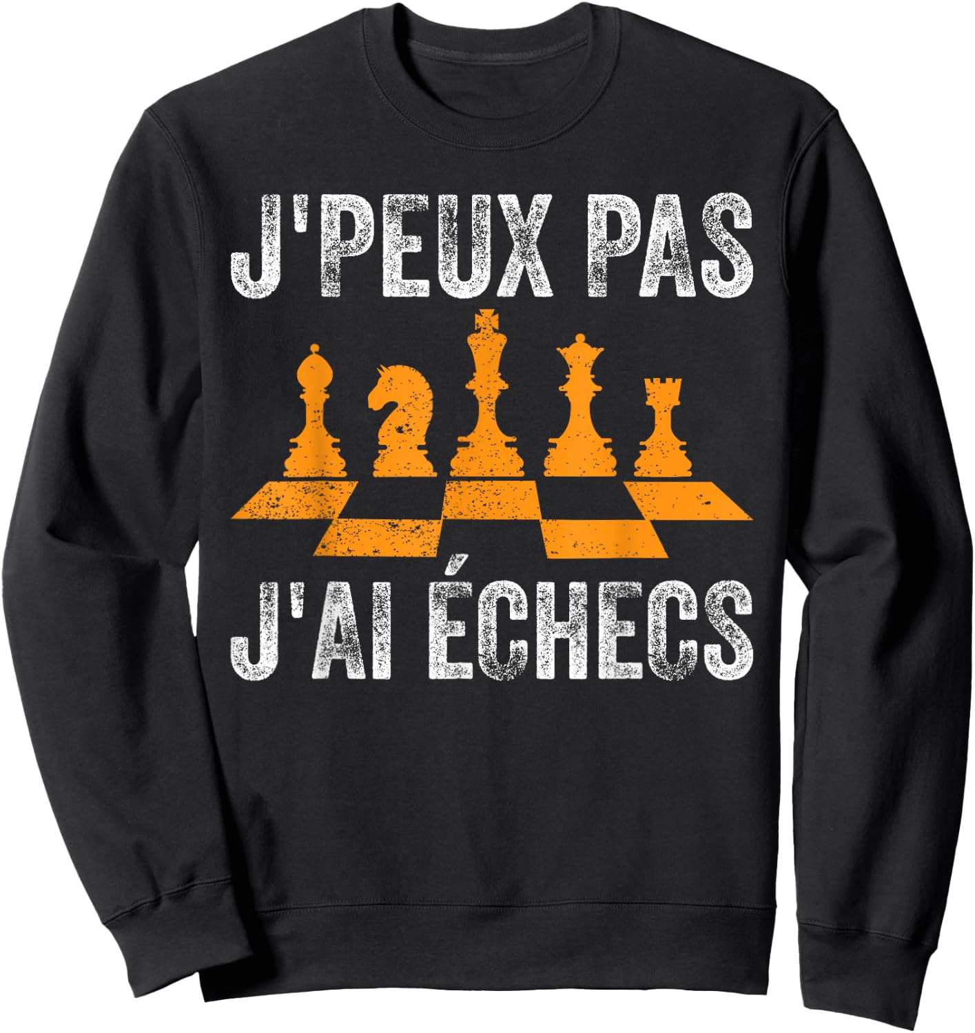 Je peux Pas J'ai Chess , Black, S Sweatshirt - Sweatshirt | Black