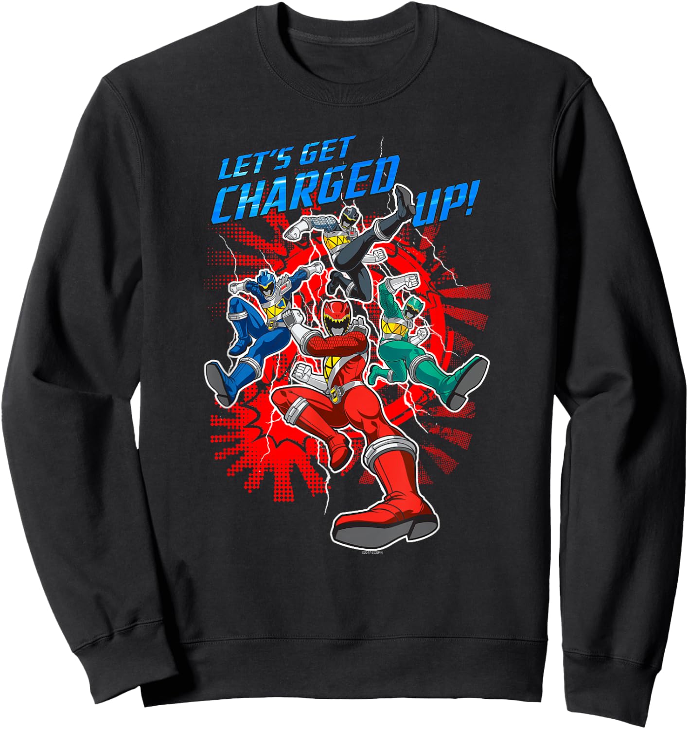Power Rangers Dino Charge Charged Up Sweatshirt - Sweatshirt | Black