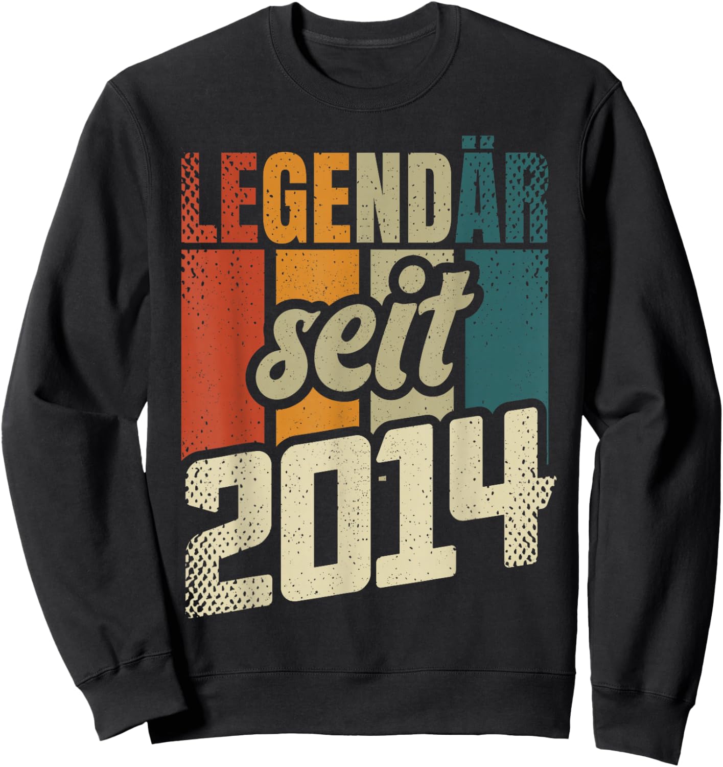 10th Birthday Boy Girl 10 Years 2014 Funny Gift , black Sweatshirt - Sweatshirt | Black