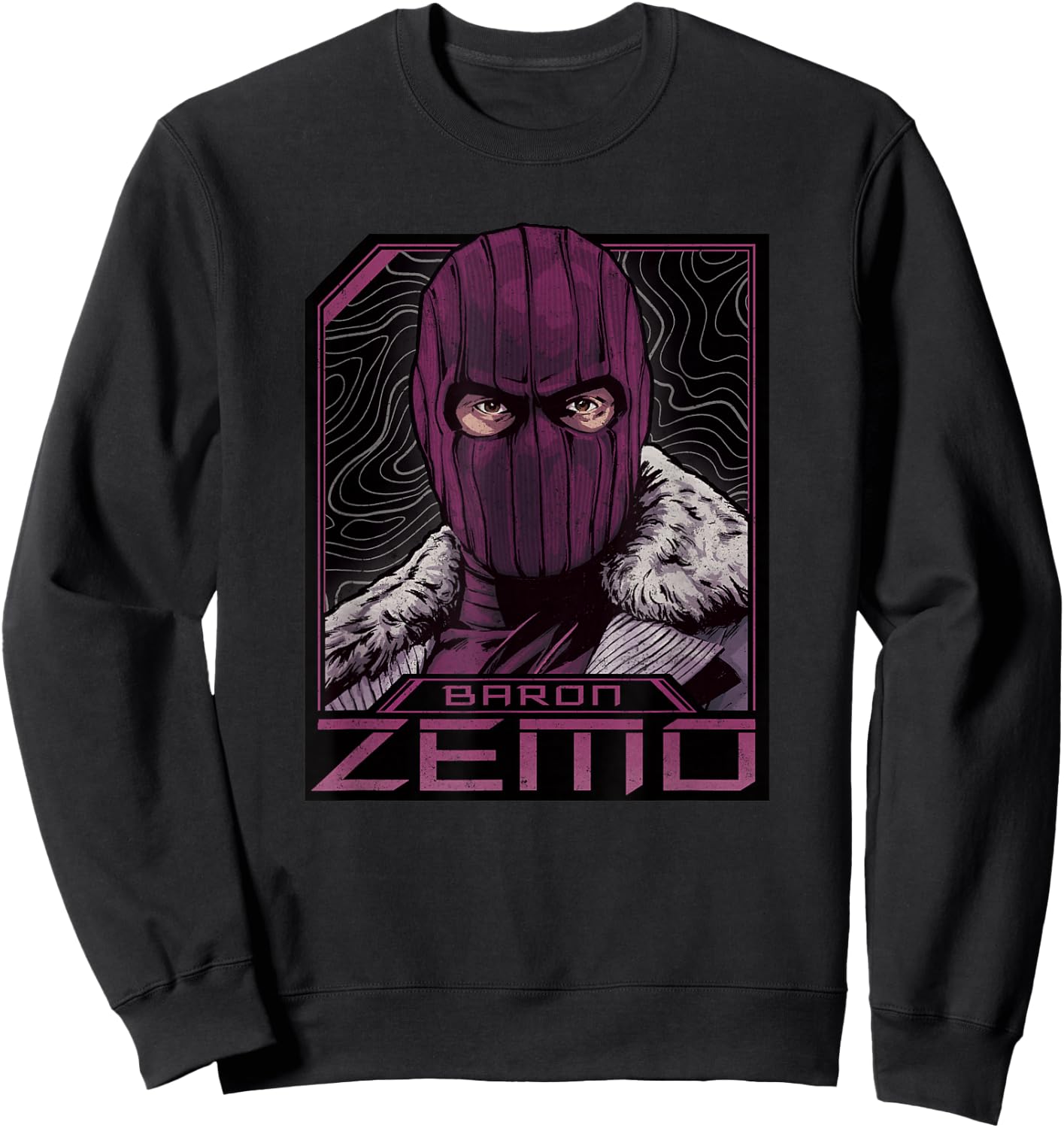 Marvel The Falcon and The Winter Soldier Baron Zemo Masked Sweatshirt - Sweatshirt | Black
