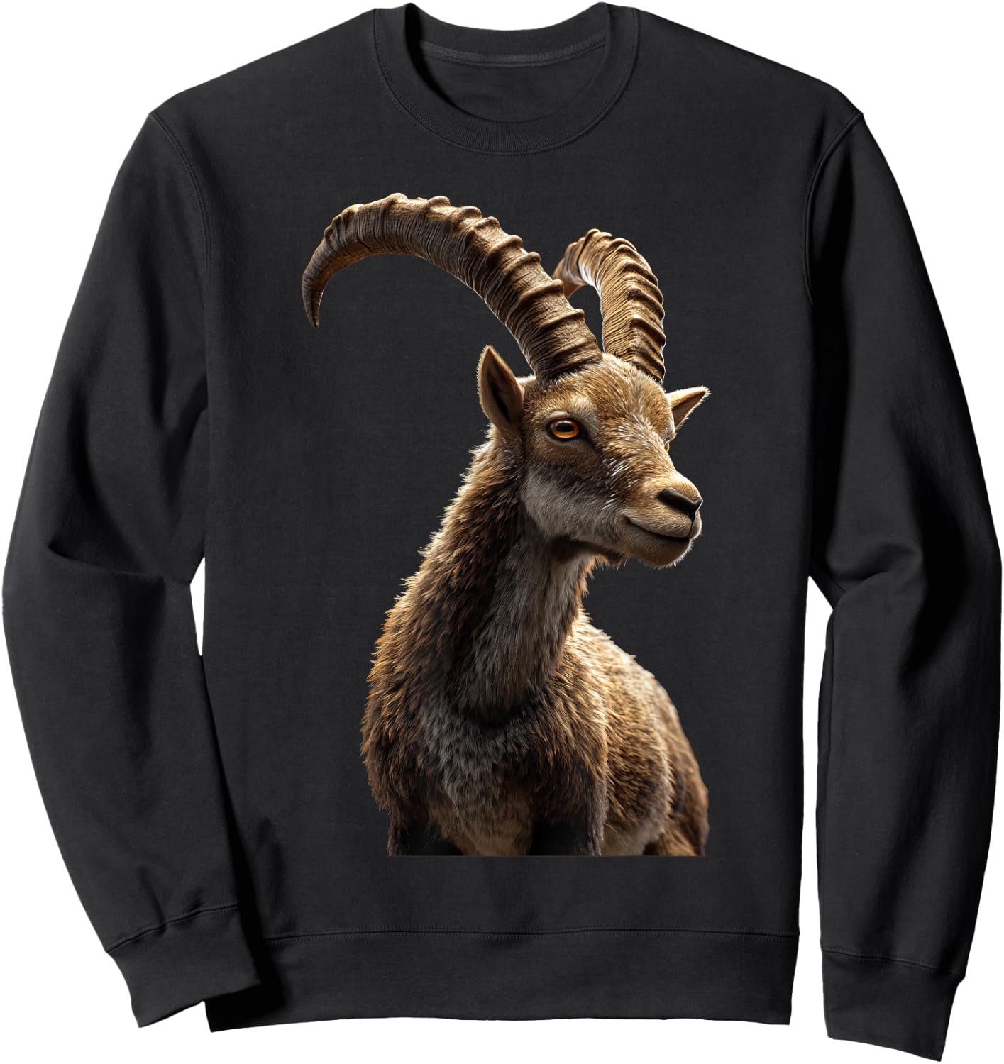 Steinbock Ziege Bock Alpensteinbock Capricorn Süße Ziegen Sweatshirt - Sweatshirt | Black