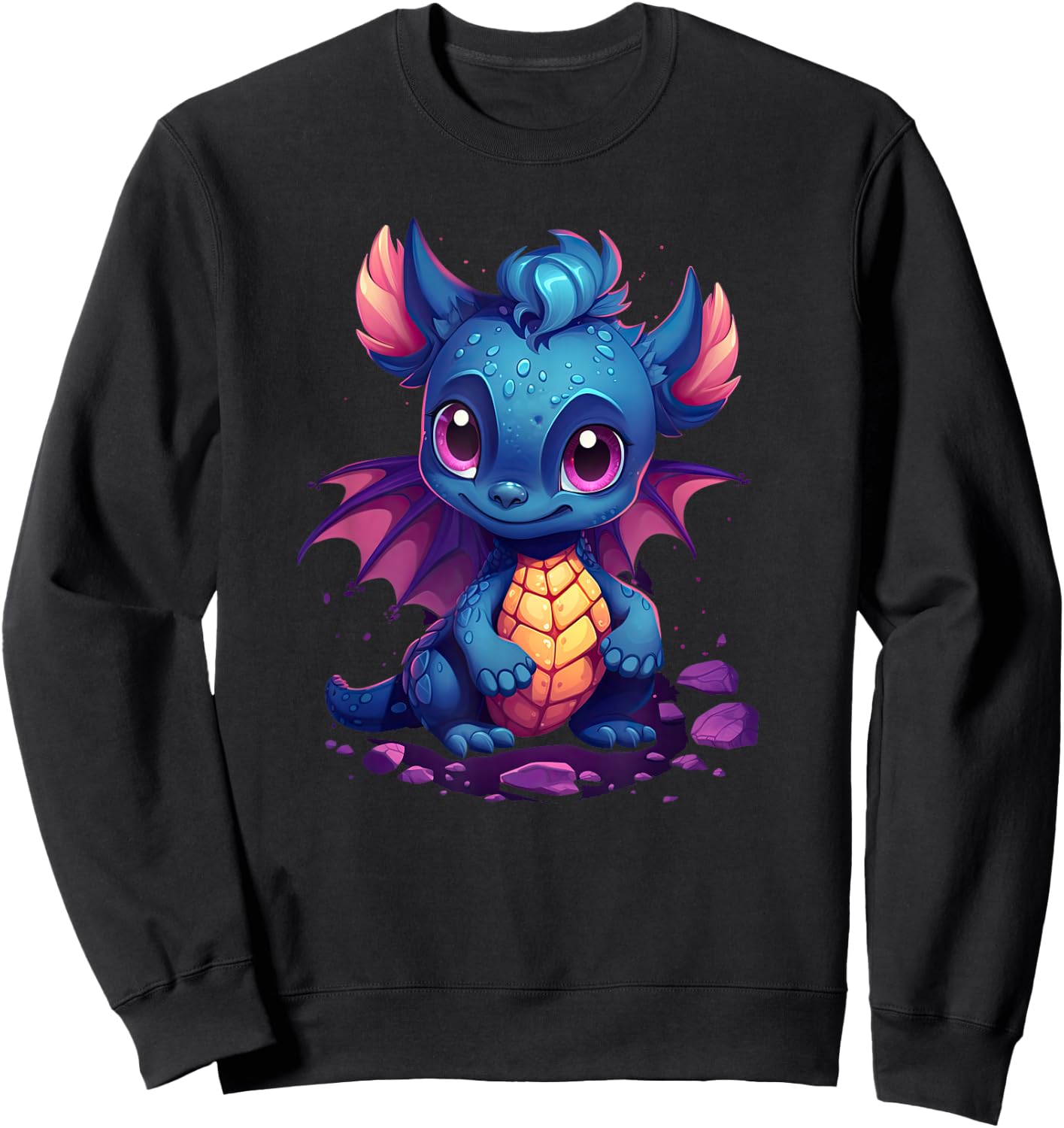 Cute Dragon funny Dragon lover baby Sweatshirt - Sweatshirt | Black