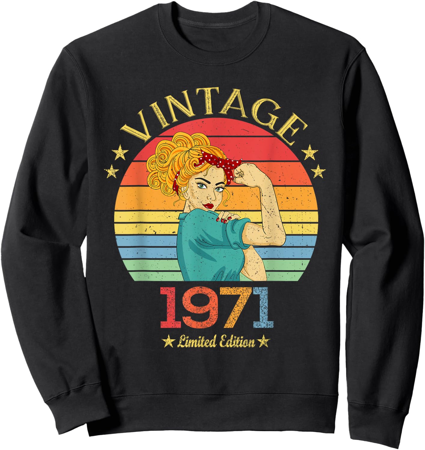 1971. Gift Vintage 1971 Gifts Born in 1971 Sweatshirt - Sweatshirt | Black