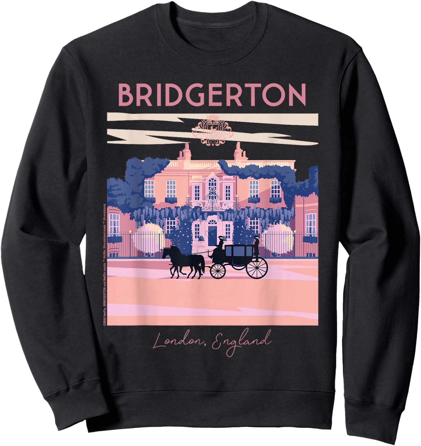 Bridgerton Modern Minimal Offiziell lizenziert Sweatshirt - Sweatshirt | Black