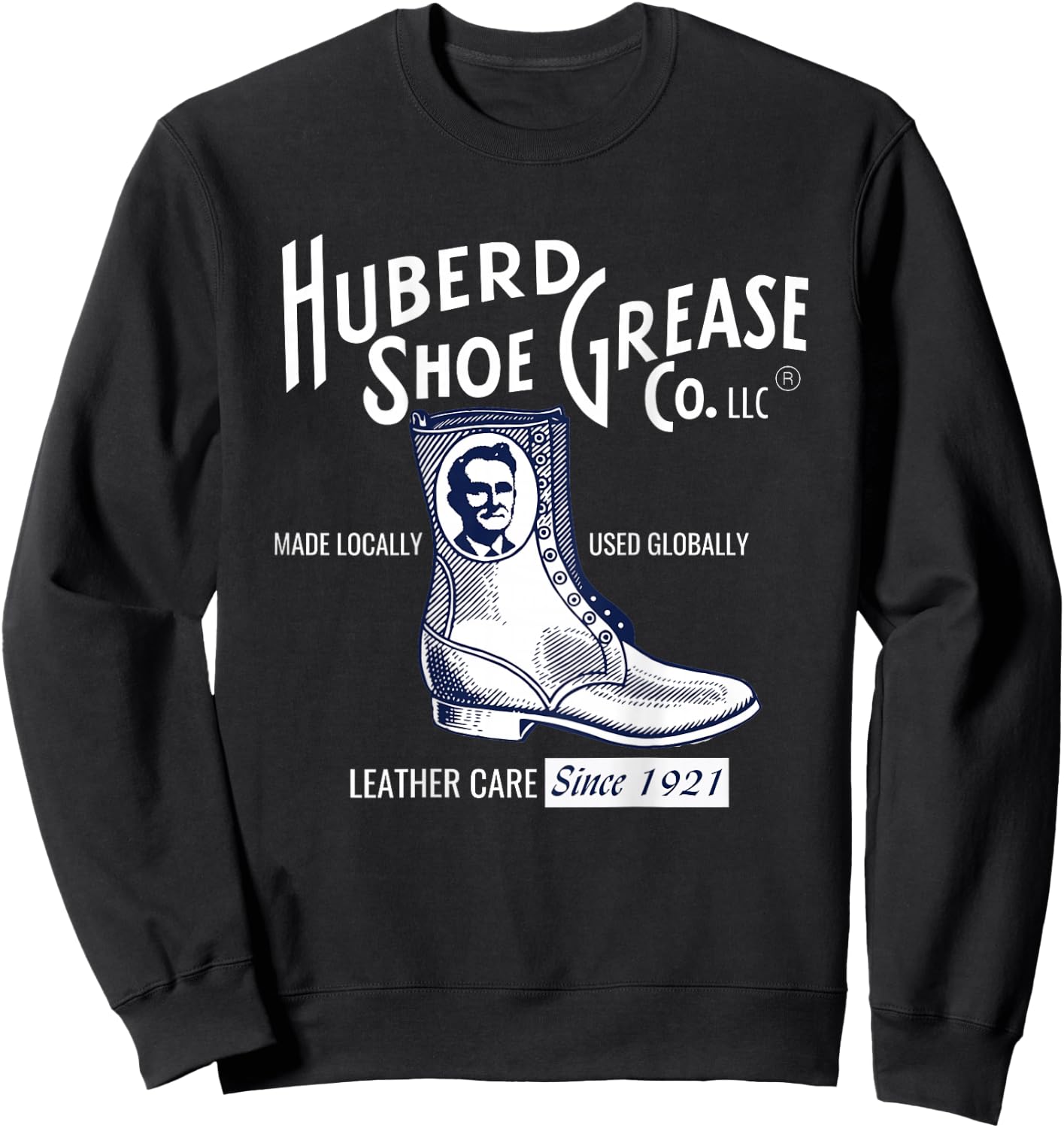 Huberd's Shoe Grease Logo Dark Sweatshirt - Sweatshirt | Black