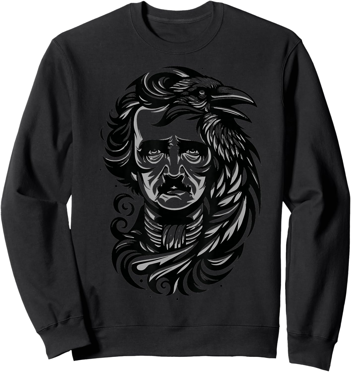 Gothic Edgar Allan Poe Dark Academia Literature Poet Sweatshirt - Sweatshirt | Black