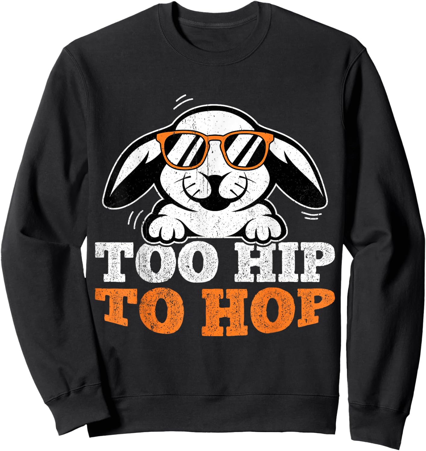Oster T Shirt Osterhase Spruch Hasen Kostüm Ostern Geschenk Sweatshirt - Sweatshirt | Black