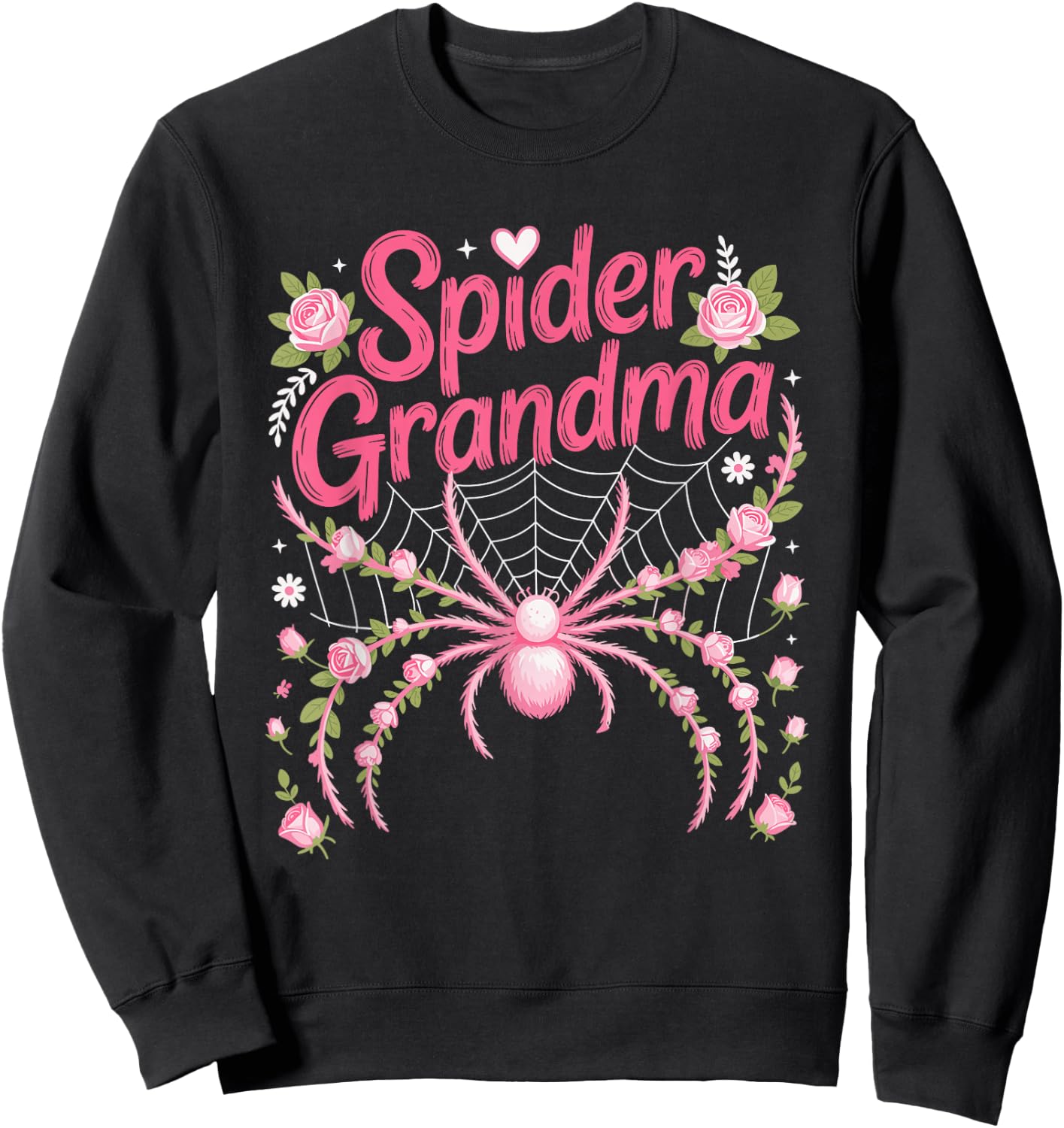 Spider Grandma Family Sweatshirt - Sweatshirt | Black