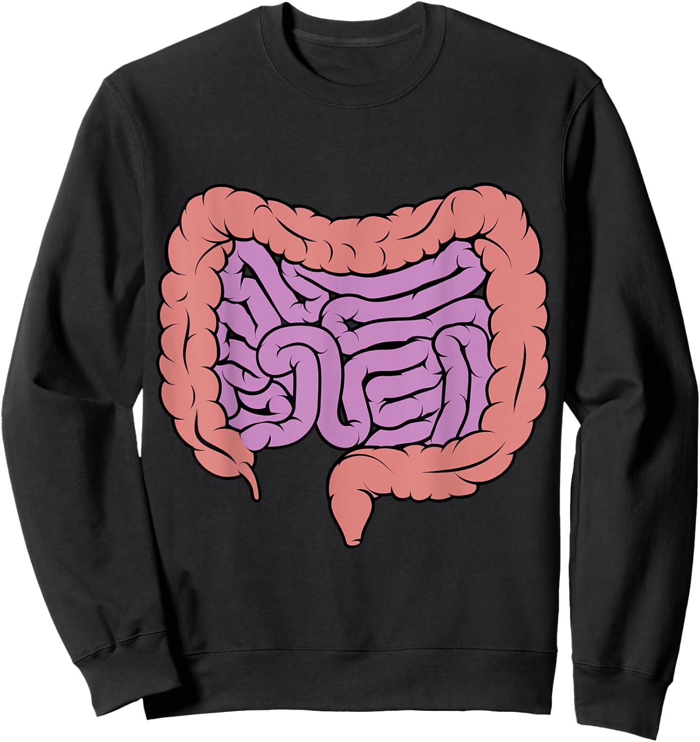 Schéma du système digestif intestinal Sweatshirt - Sweatshirt | Black