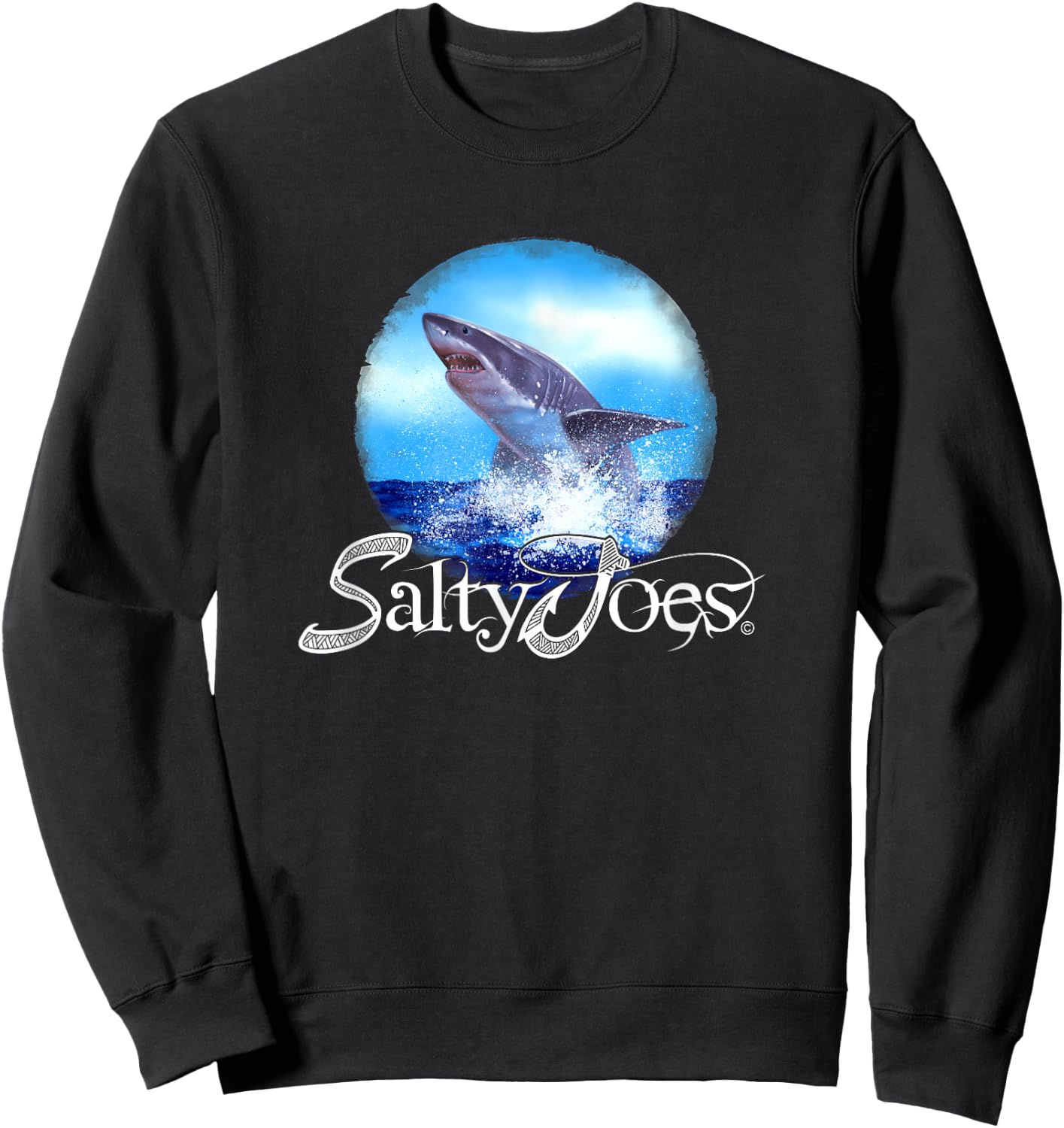 Salty Joe's King of the Ocean Logo Graphic Sweatshirt - Sweatshirt | Black
