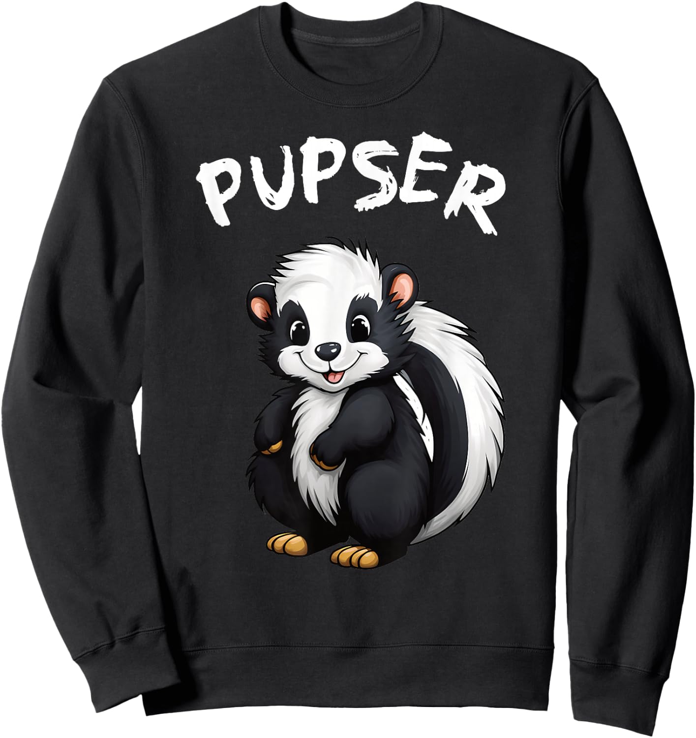 Pupser Stinktier zum pupsen Sweatshirt - Sweatshirt | Black