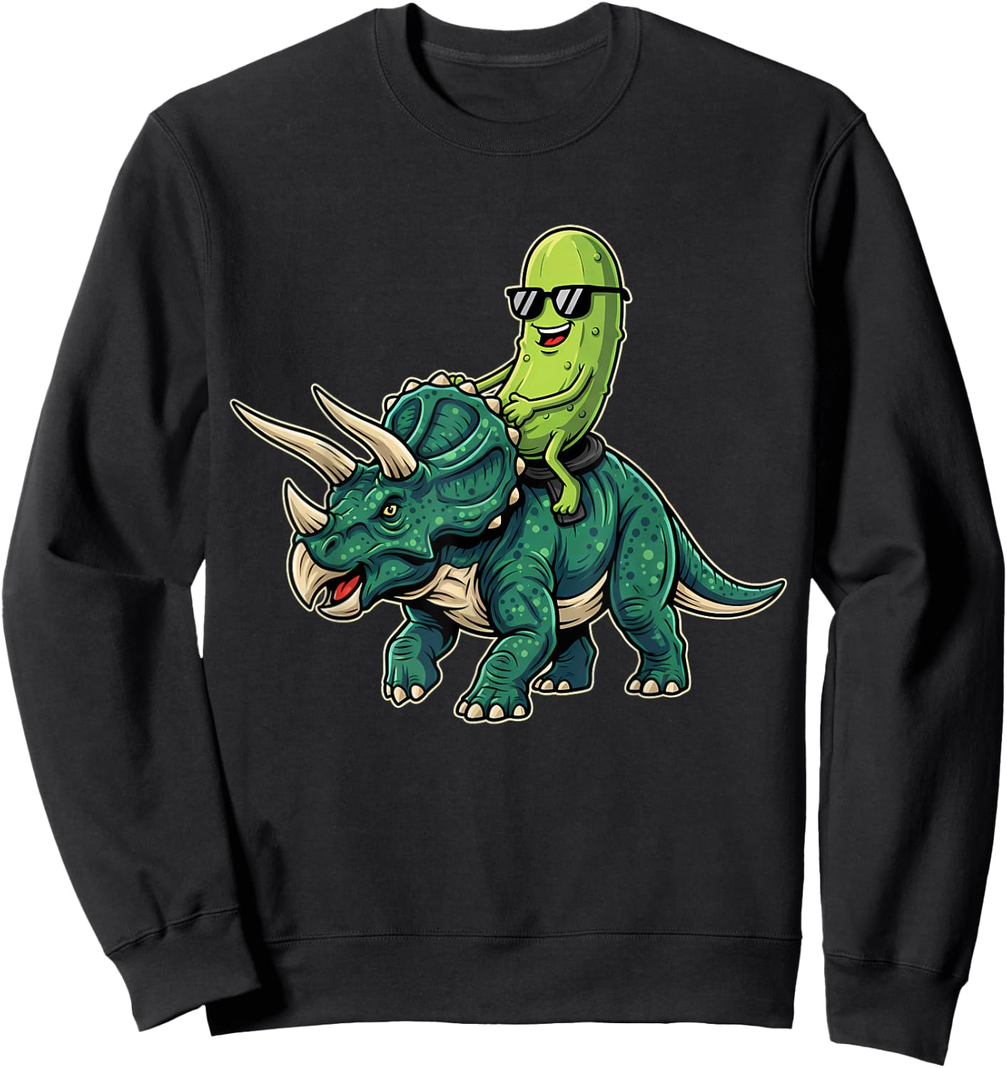 Dinosaur Pickle Sweatshirt - Sweatshirt | Black