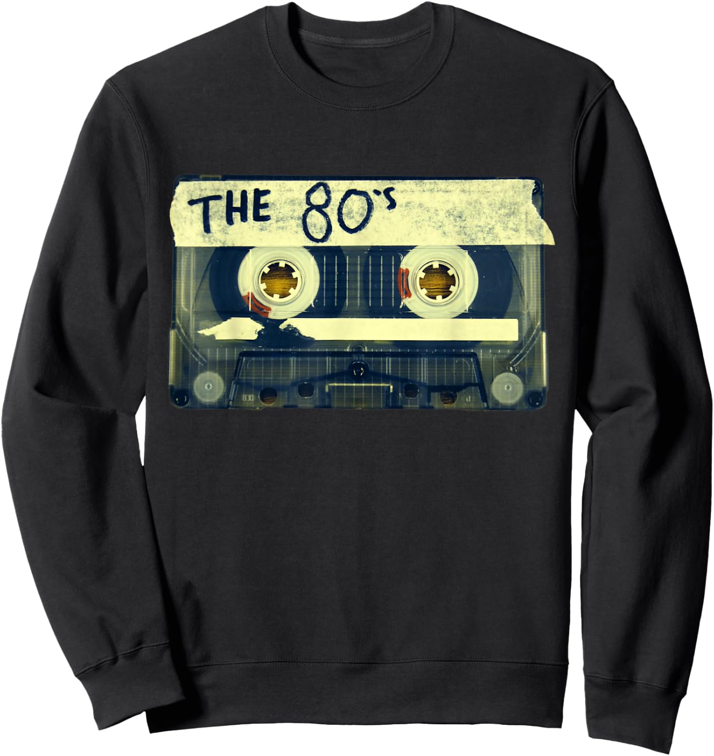 Retro 80's Mix Tape Sweatshirt - Sweatshirt | Black