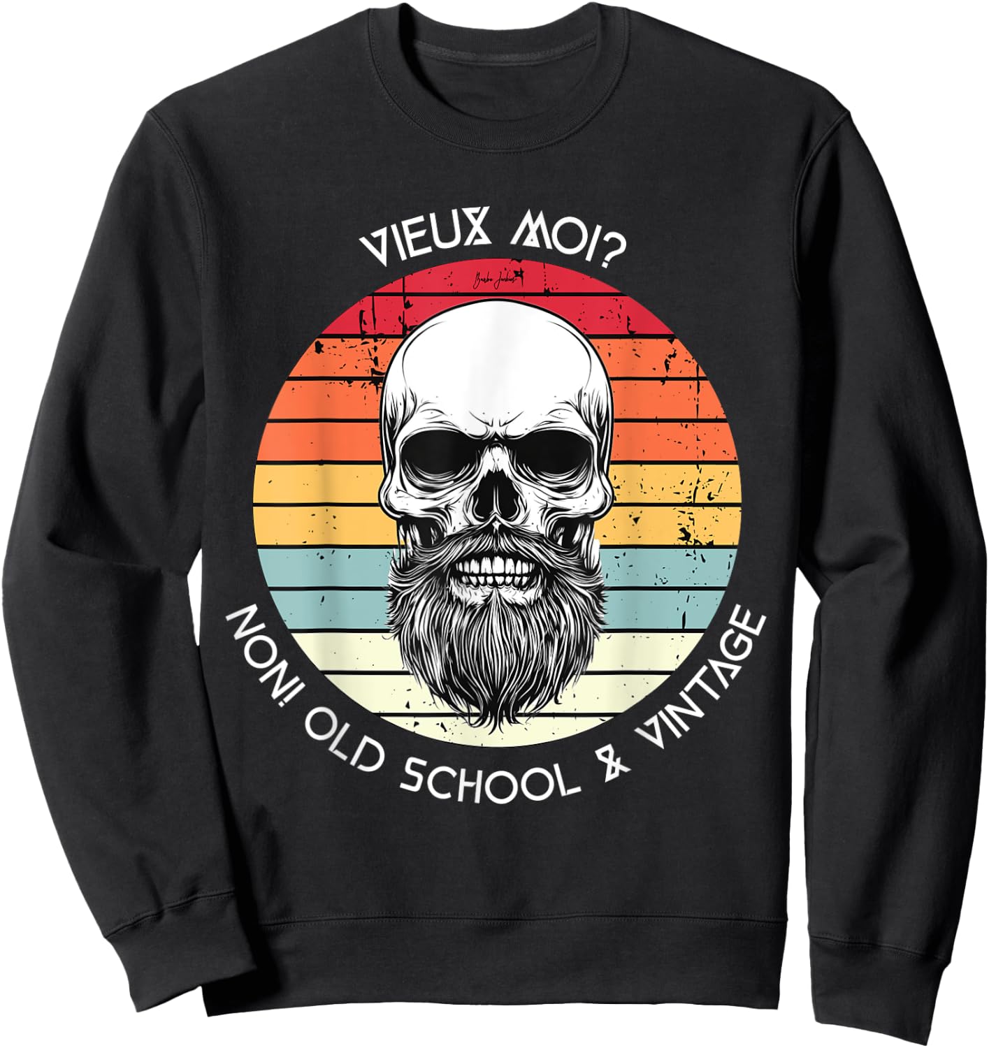Old Me? No! Old School & Vintage Husband Gift , Black, S Sweatshirt - Sweatshirt | Black