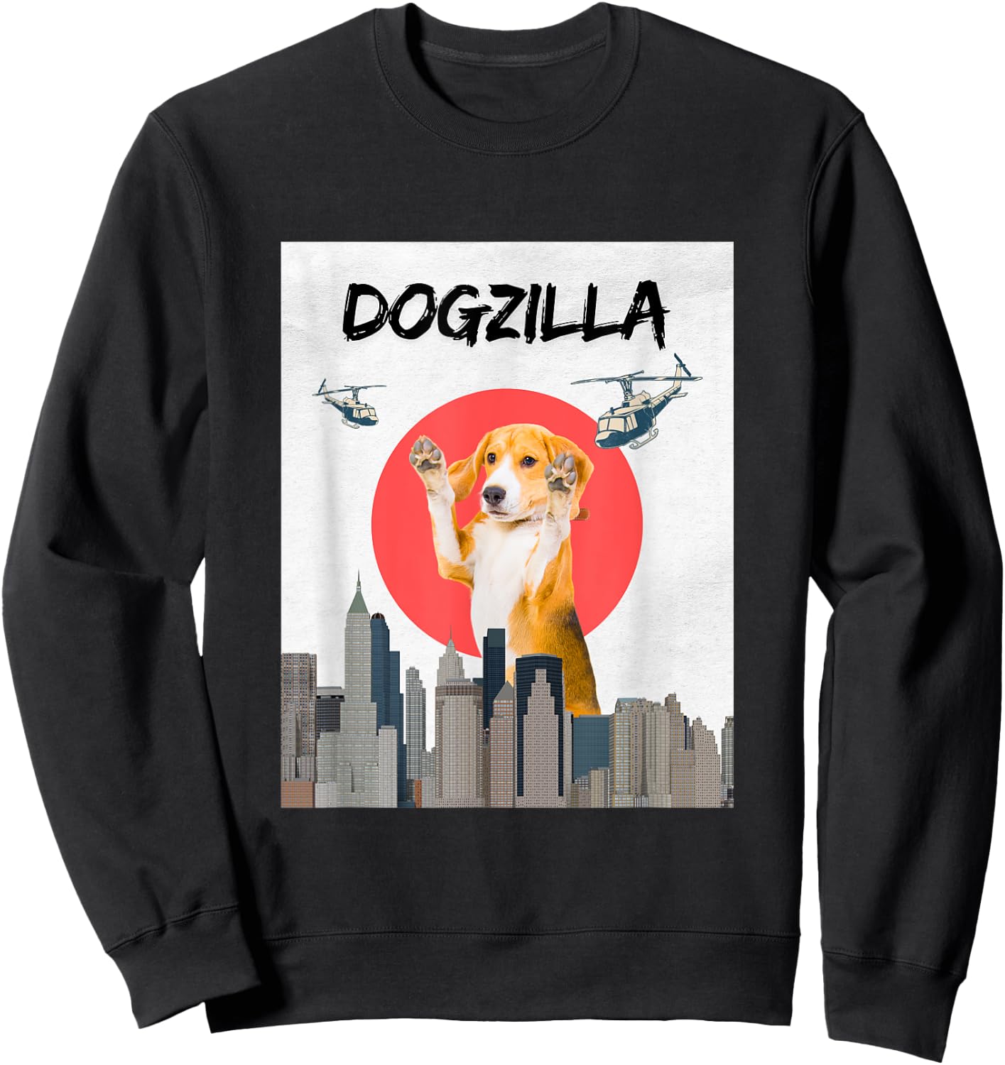 Dogzilla - Perfect for dog lovers Sweatshirt - Sweatshirt | Black