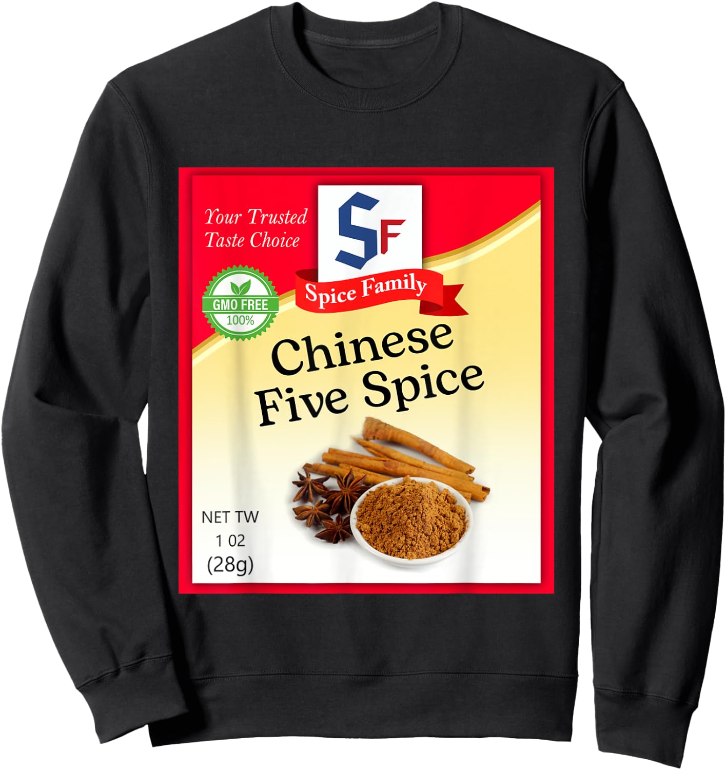 Chinese Five Spice Condiment Holiday Spice Group Costumes Sweatshirt - Sweatshirt | Black