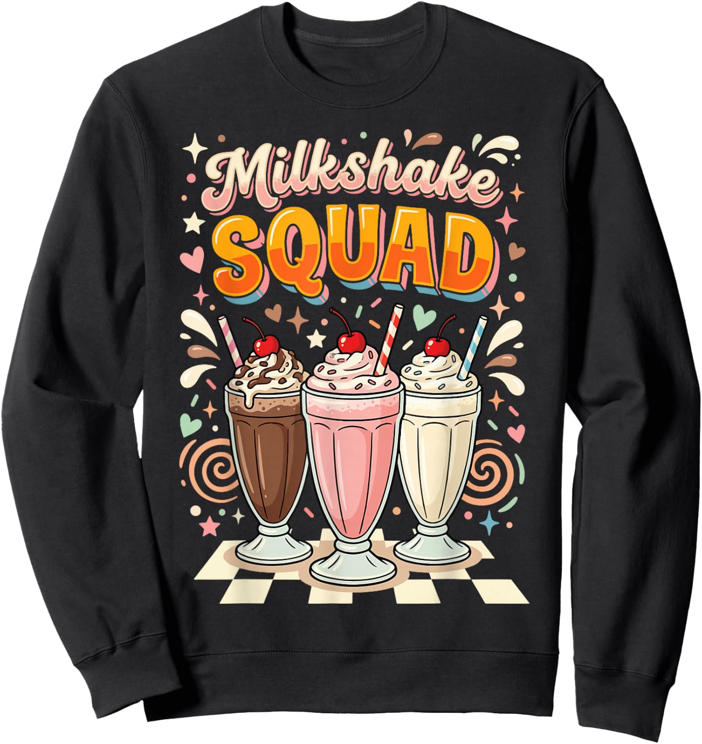 Milkshake Squad Sweatshirt - Sweatshirt | Black