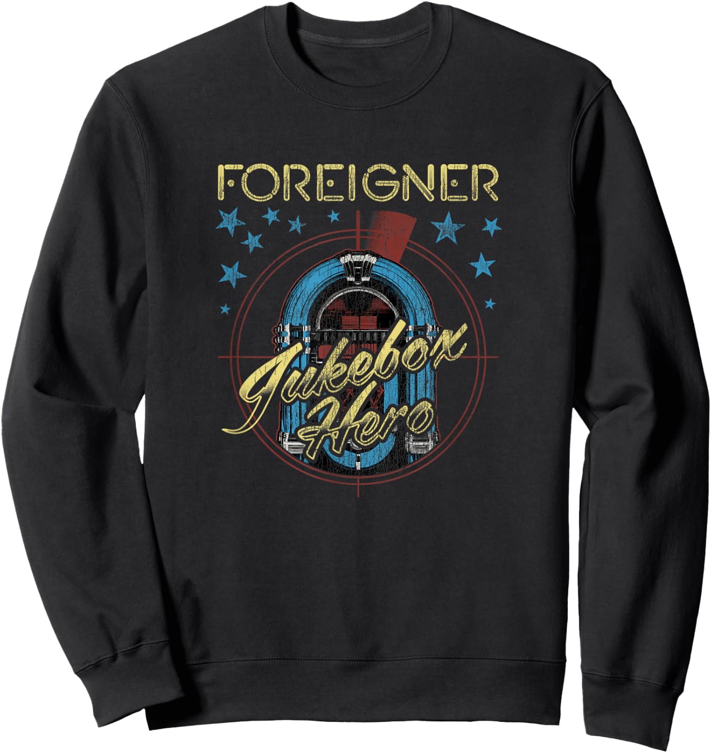 Heroes Juke Box Foreigner Sweatshirt - Sweatshirt | Black