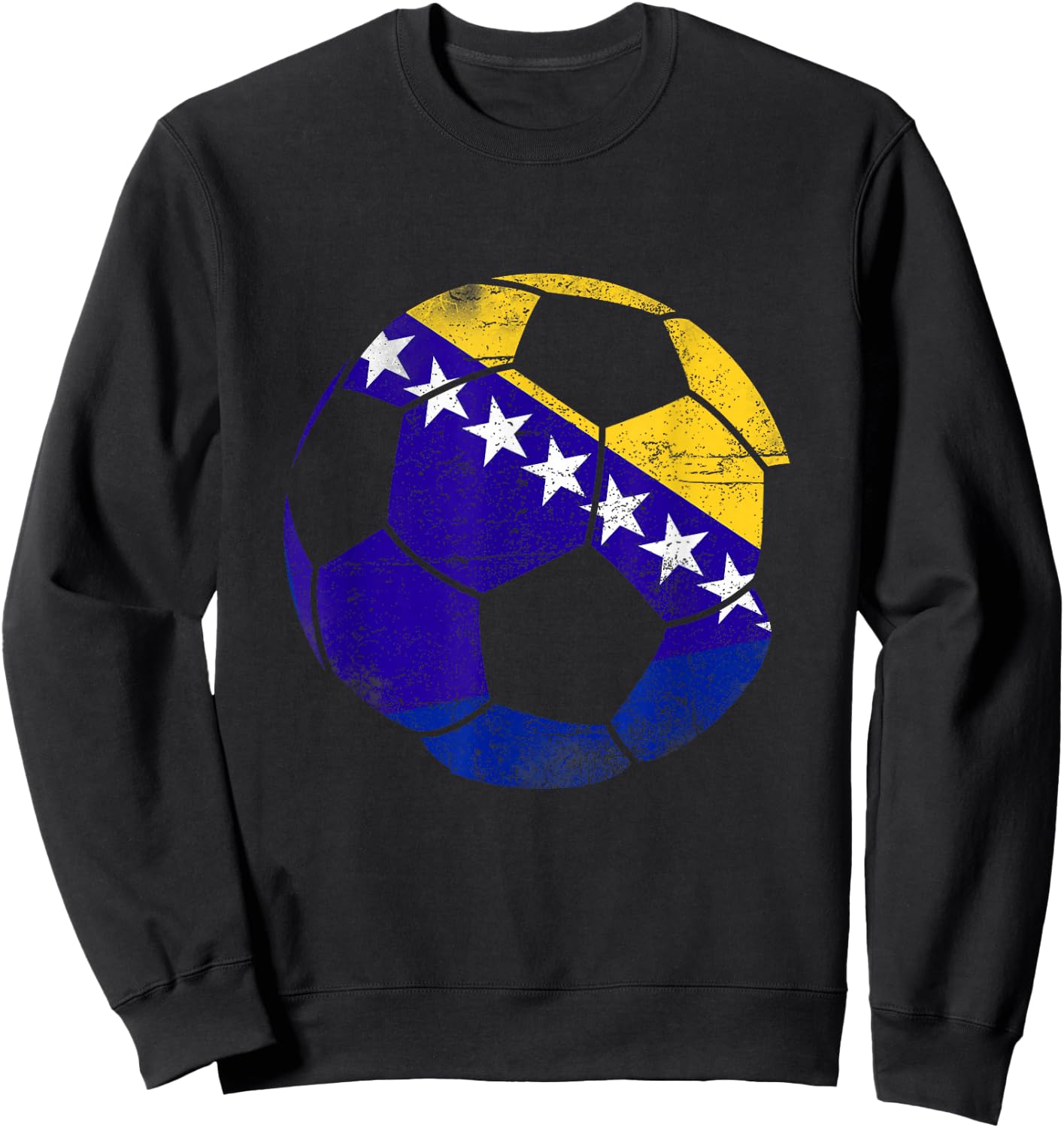Bosnien-Fußball, Bosnien, Bosnien-Flagge. Sweatshirt - Sweatshirt | Black
