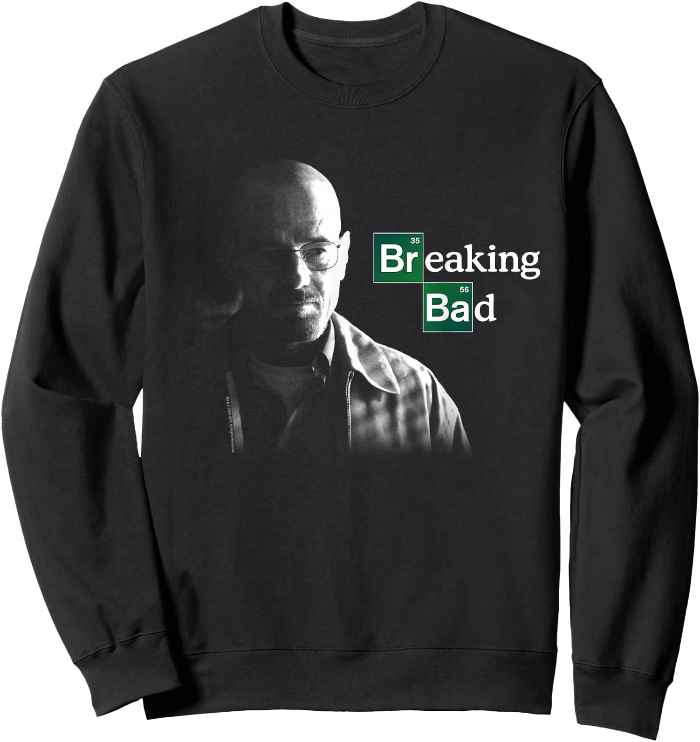 Breaking Bad Walter White with Logo , black Sweatshirt - Sweatshirt | Black