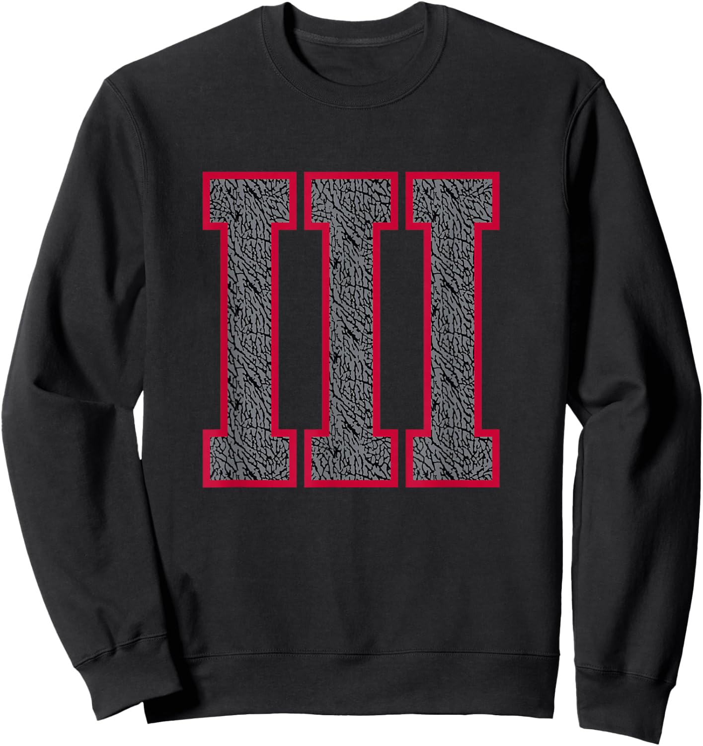 Black Cement 3 Shirt Sweatshirt - Sweatshirt | Black
