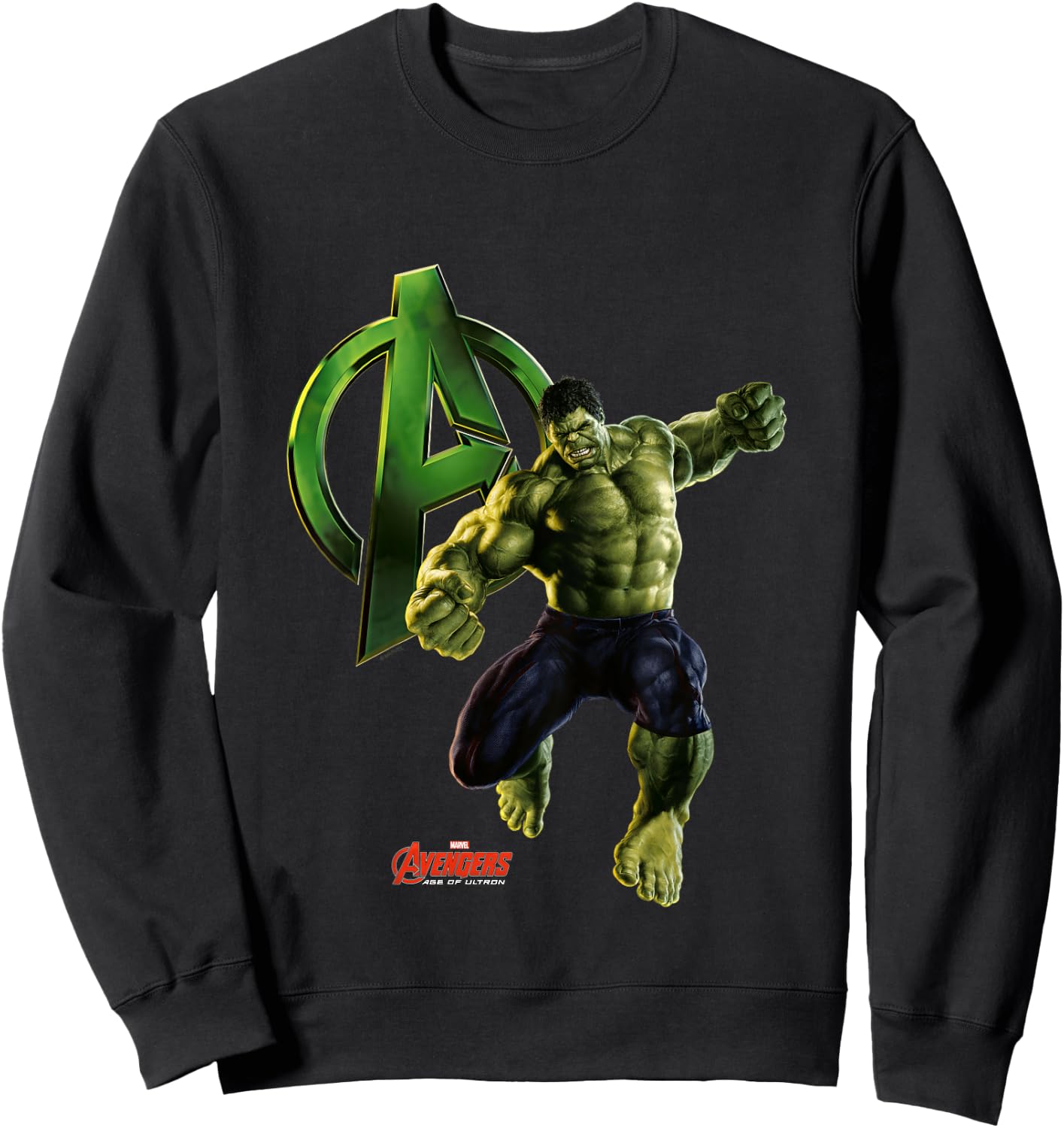 Kids Avengers Age Of Ultron Hulk Sweatshirt - Sweatshirt | Black