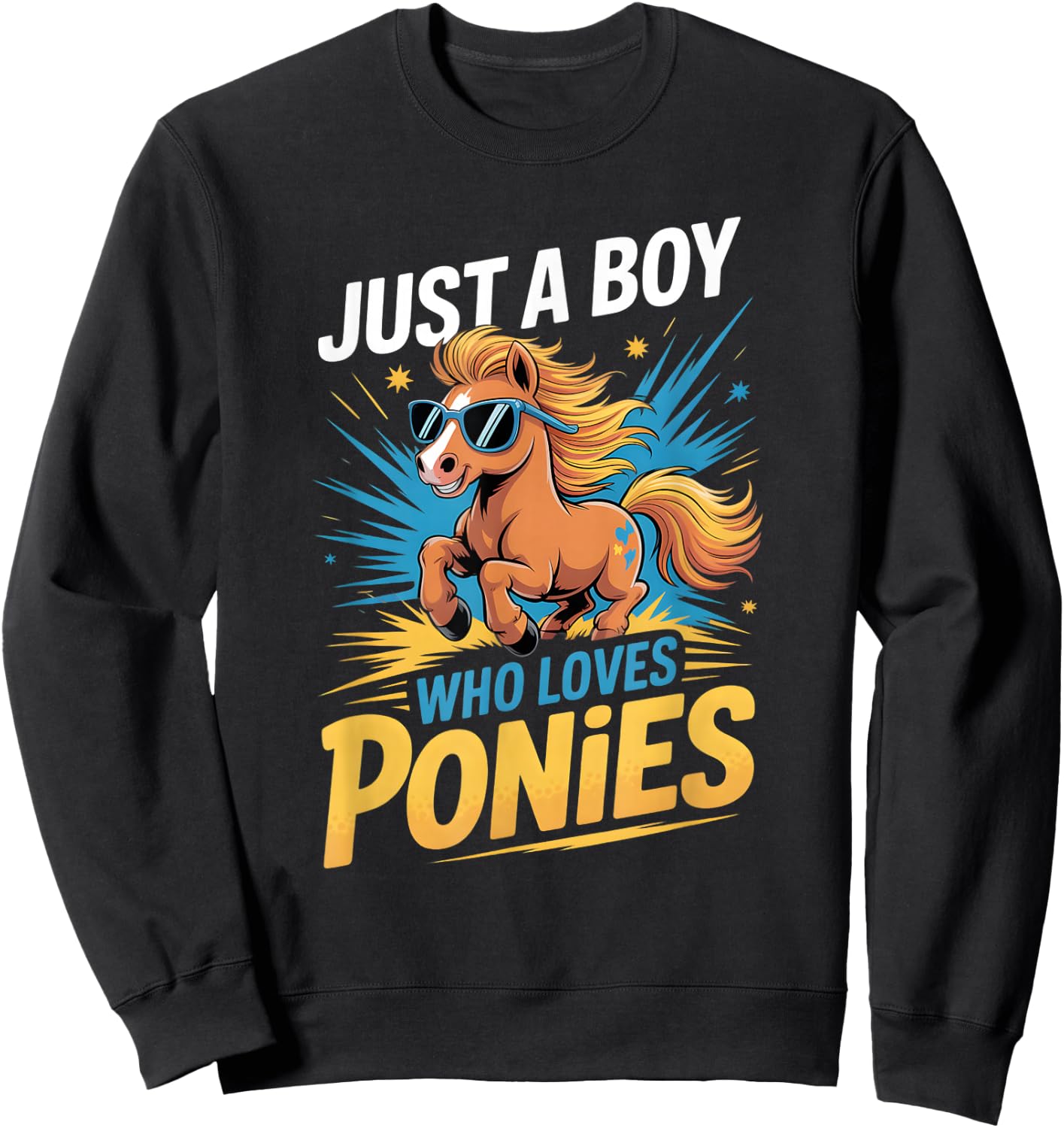 Boys Pony Sweatshirt - Sweatshirt | Black