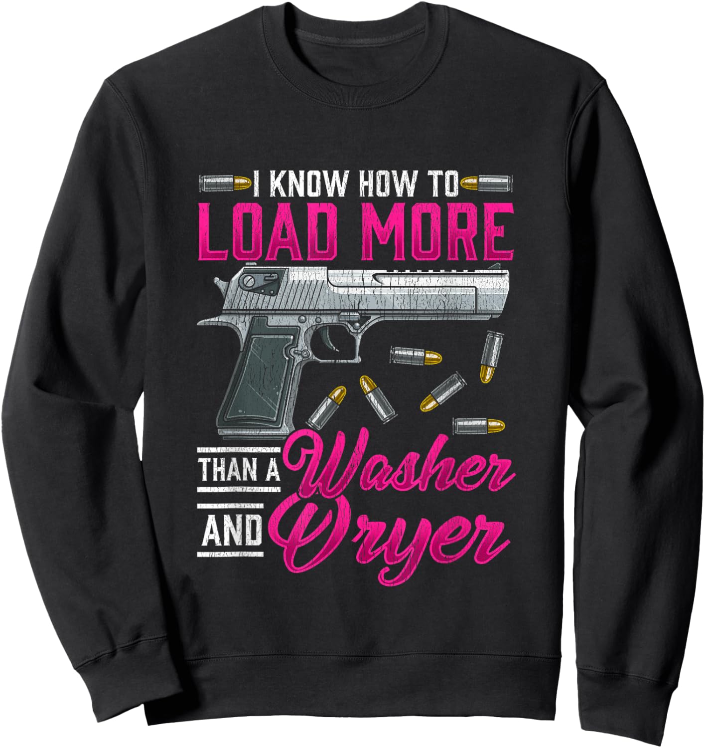 Funny Gun Lover Women Shooting Enthusiast Small Sweatshirt - Sweatshirt | Black