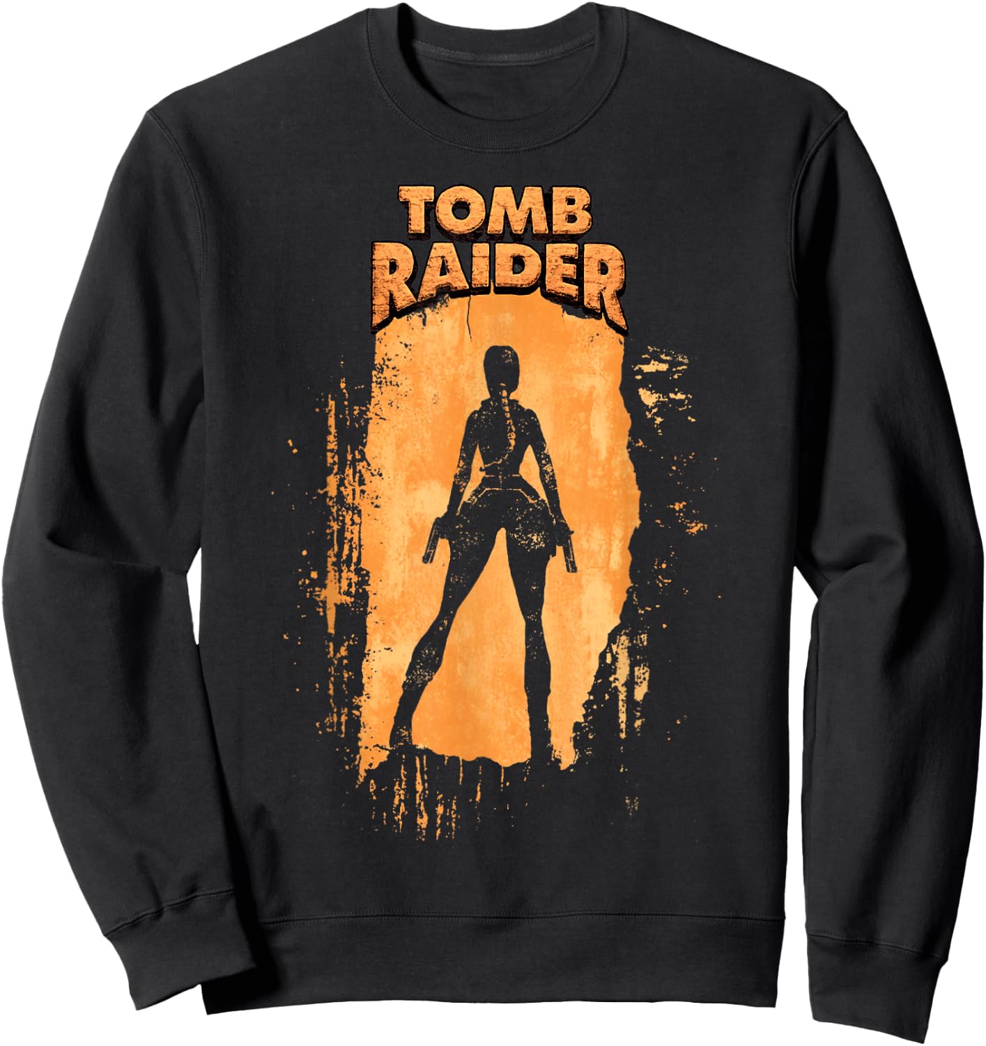 Offizielles Tomb Raider Lara Croft Adventure Begins Vintage Sweatshirt - Sweatshirt | Black