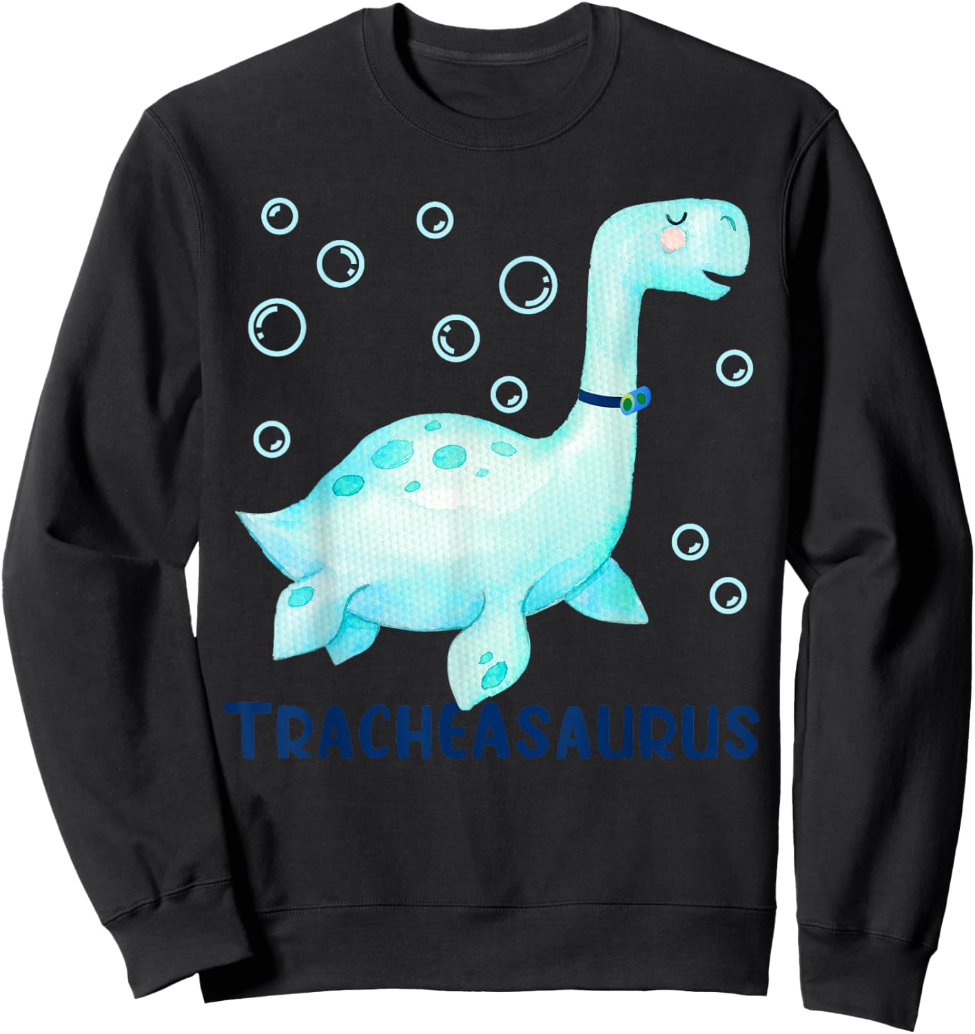 Tracheasaurus Tracheostomy Awareness Sweatshirt - Sweatshirt | Black