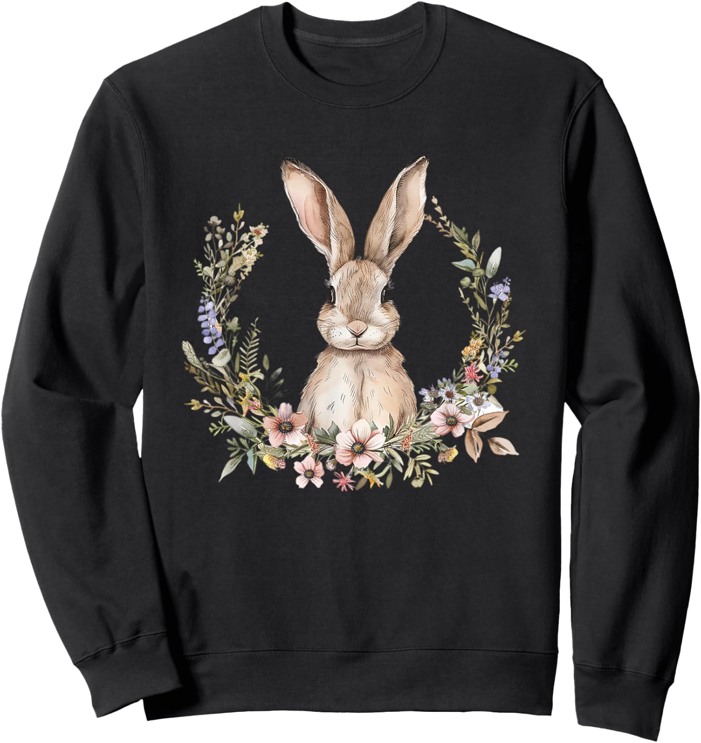 Bunny Lover Graphic Design Rabbit Owner , Black, S Sweatshirt - Sweatshirt | Black