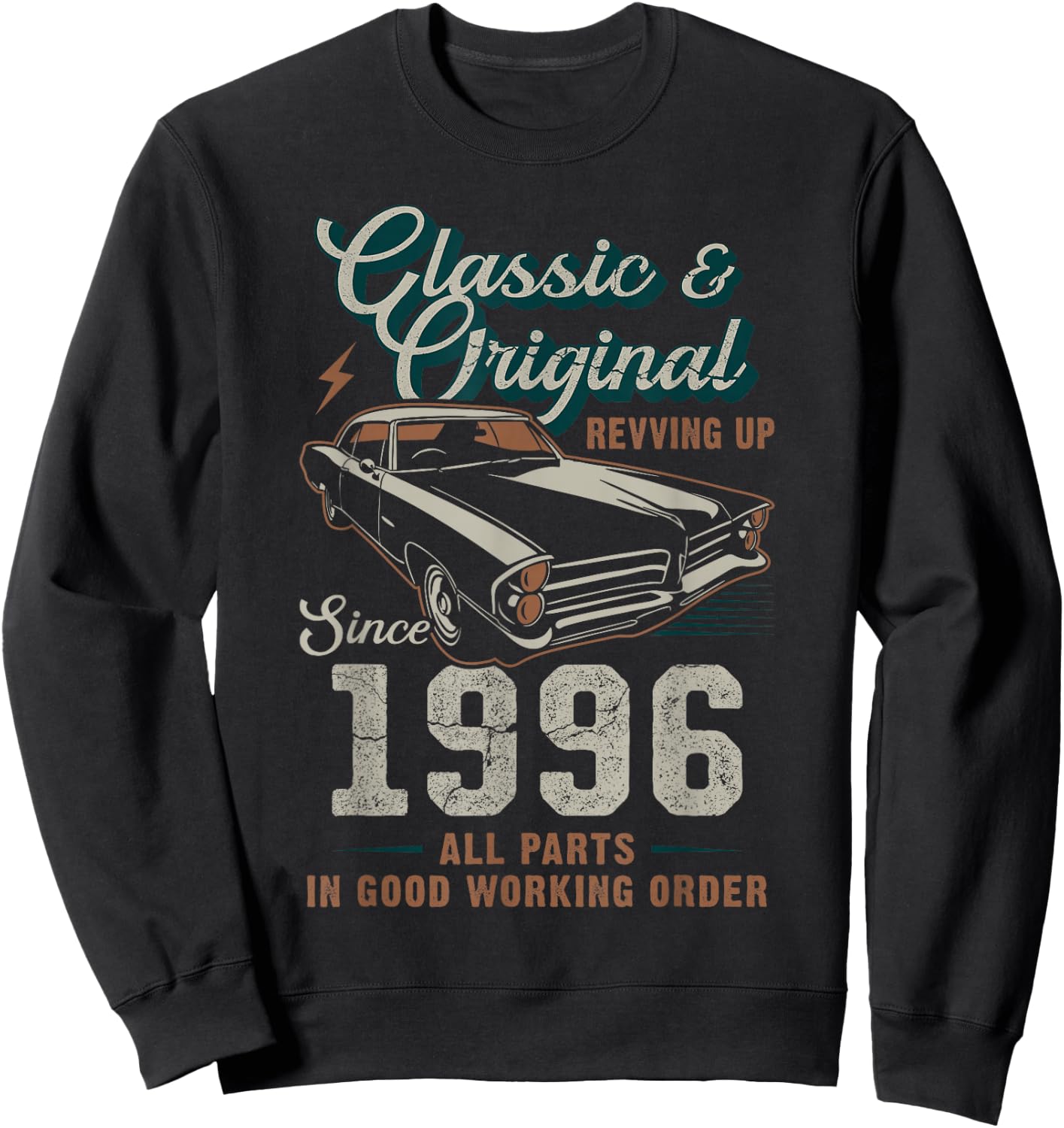 Née en 1996 Voiture ancienne 30e anniversaire Sweatshirt - Sweatshirt | Black