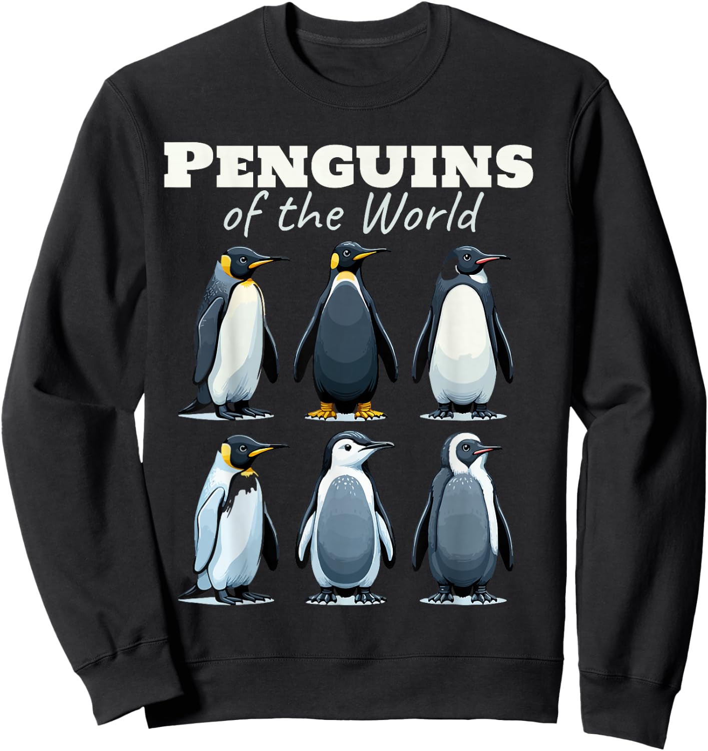 Penguins Of The World Sweatshirt - Sweatshirt | Black