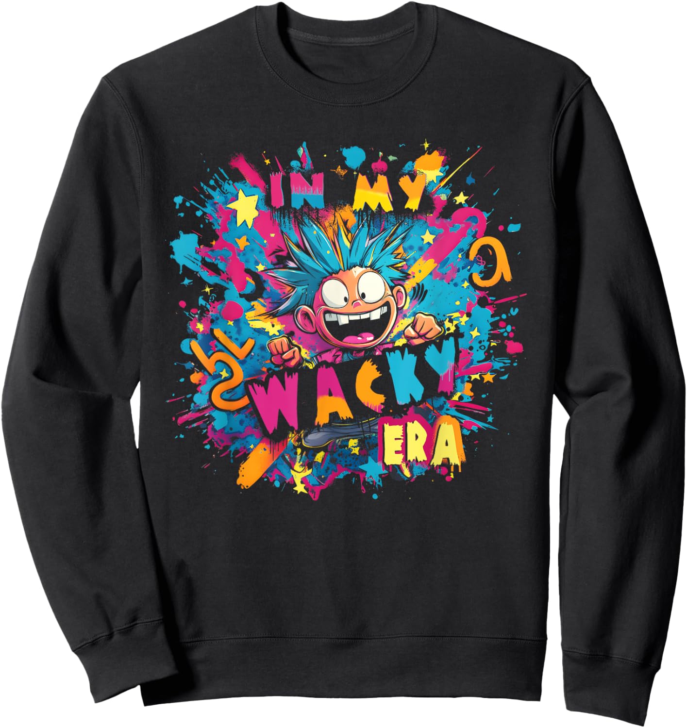 Wacky Outfit | In My Wacky Era , Women and Kids Sweatshirt - Sweatshirt | Black