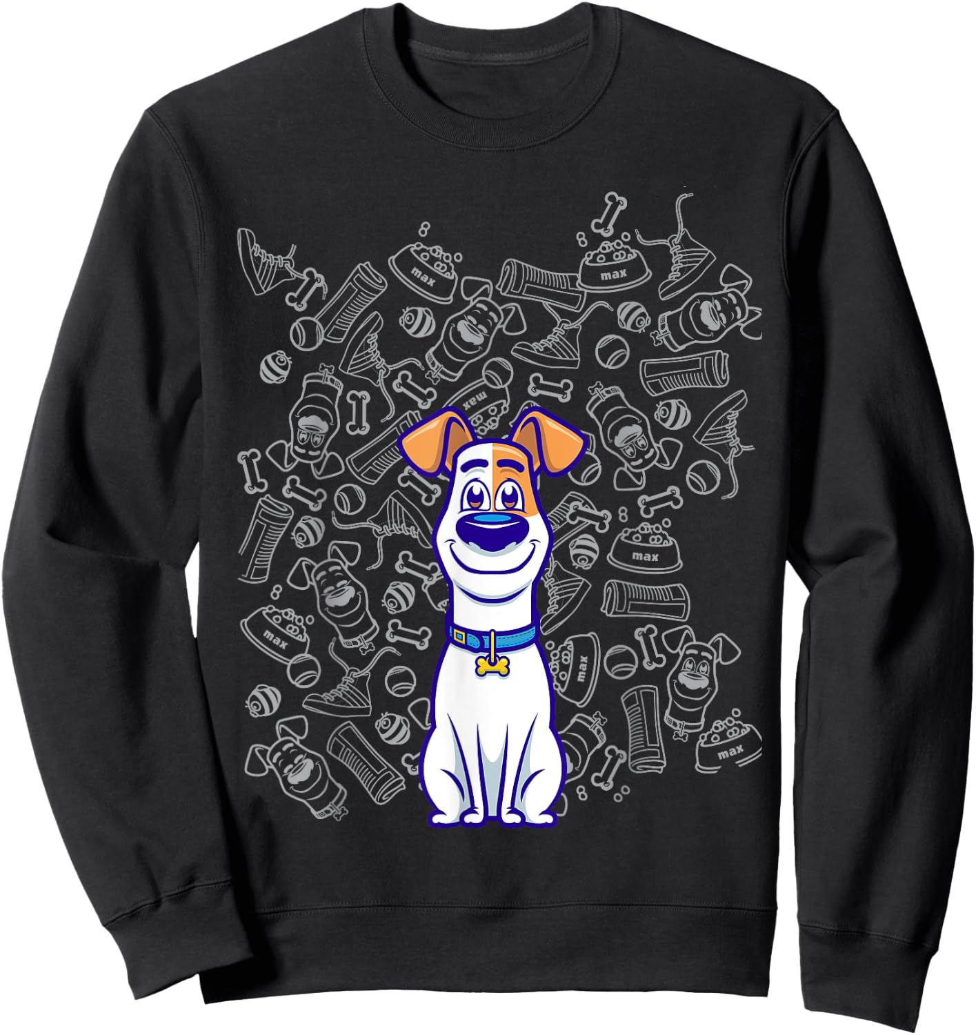 Secret life of Pets 2 - Max Allover Sweatshirt - Sweatshirt | Black