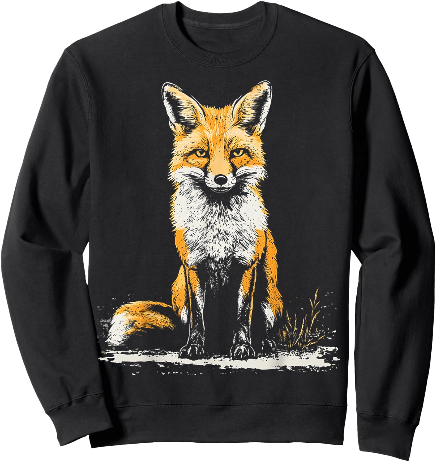Kit Fox Animal Graphic Artwork Kit renard Sweatshirt - Sweatshirt | Black