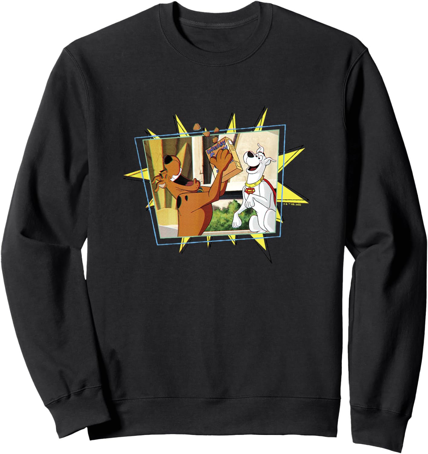 Scooby-Doo! And Krypto, Too! Scooby & Krypto Comic Snacks Sweatshirt - Sweatshirt | Black