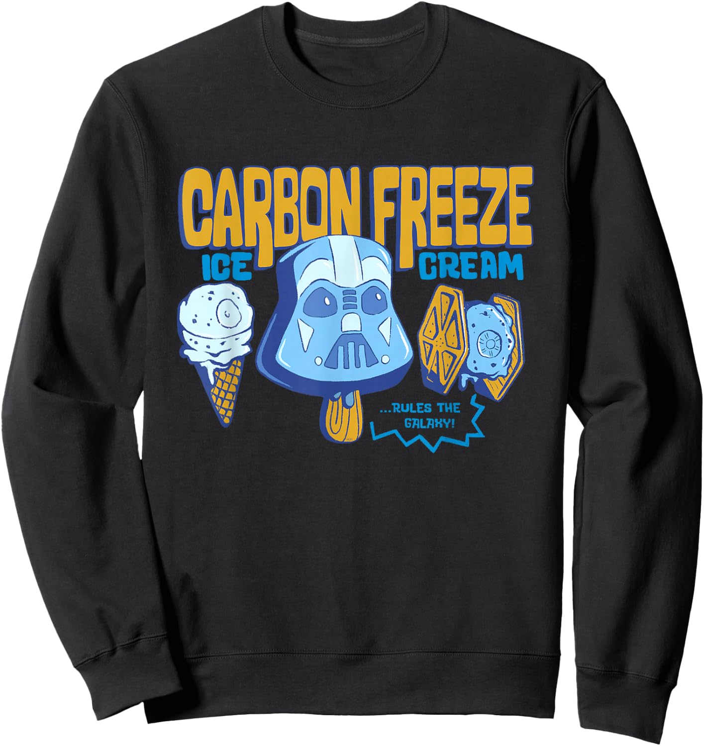 Star Wars Darth Vader Empire Carbon Freeze Ice Cream Funny Sweatshirt - Sweatshirt | Black