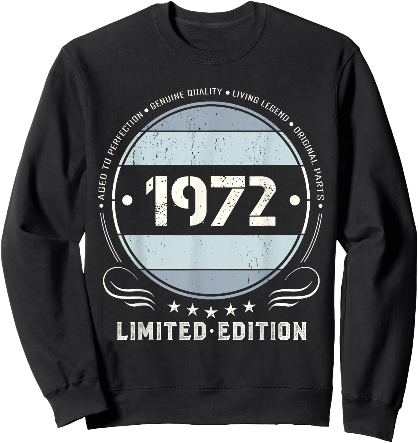 Vintage 1972 T Shirts Retro Funny 1972 Sweatshirt - Sweatshirt | Black