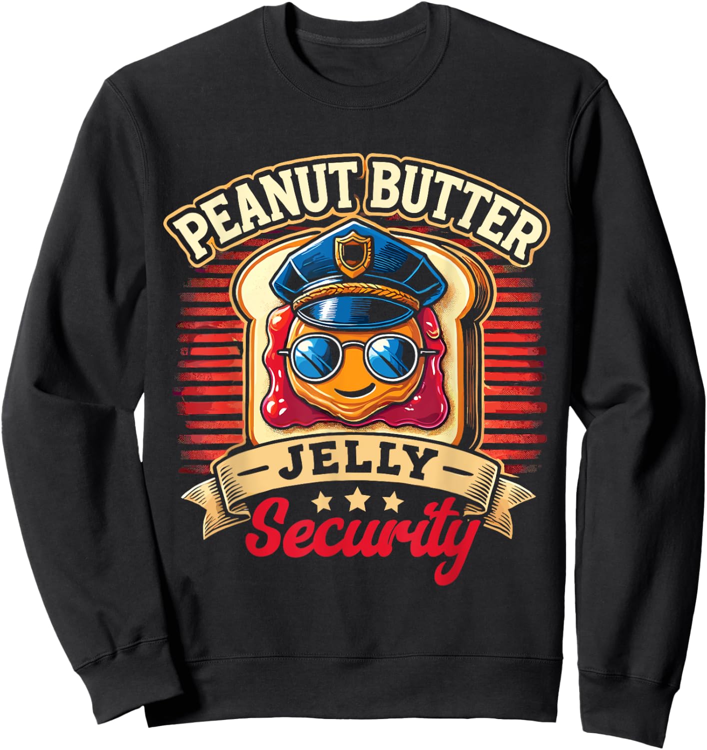 Peanut Butter Jelly Security Sweatshirt - Sweatshirt | Black