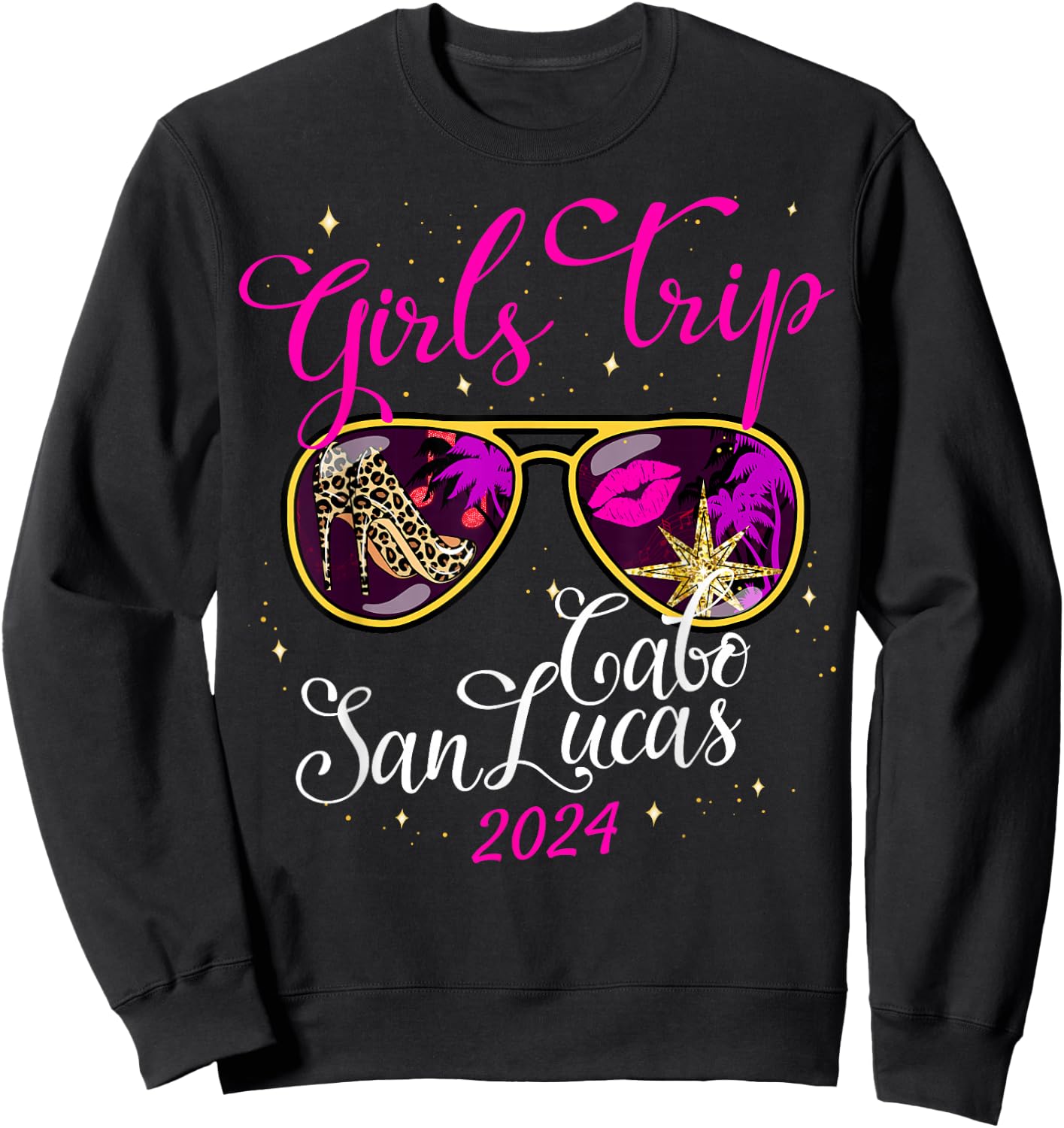 Girls Trip Cabo San Lucas 2024 Weekend Birthday Squad Sweatshirt - Sweatshirt | Black