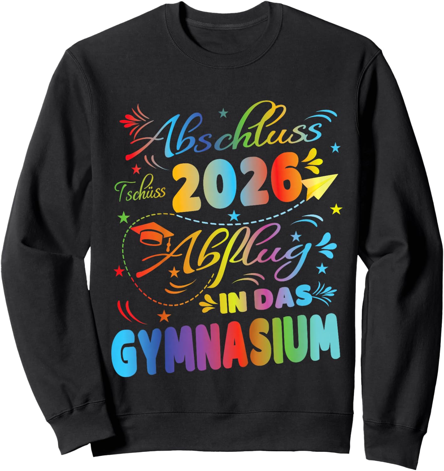 Schulkind Abschluss Grundschule 2026 Einschulung Gymnasium Sweatshirt - Sweatshirt | Black