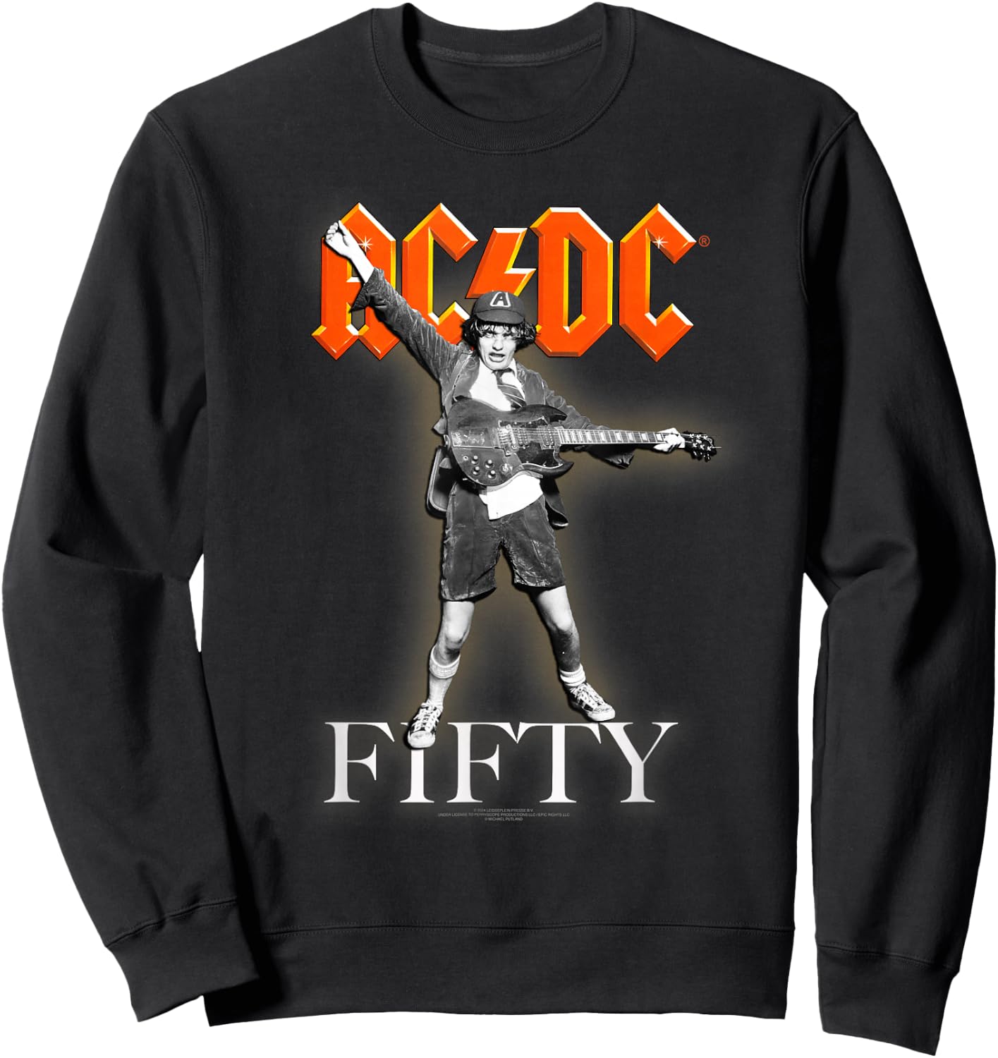 AC/DC - 50 Years of Covers, Black Sweatshirt - Sweatshirt | Black