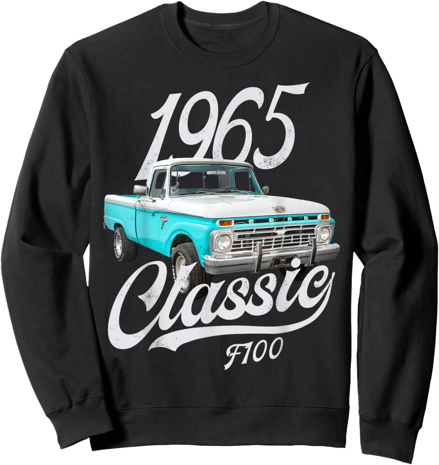 1965 classic f100 White Sweatshirt - Sweatshirt | Black