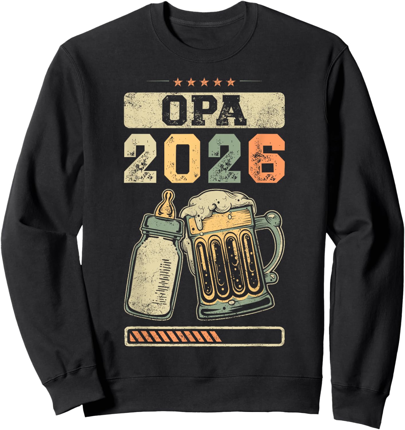 Grandpa 2026 Pregnancy Announcement , black Sweatshirt - Sweatshirt | Black