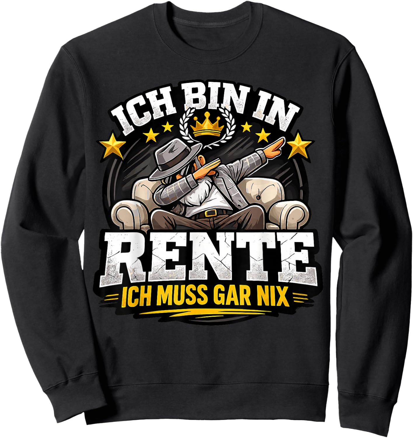 Rente 2026 Ruhestand Pension Pensionär Lustiges Rentner Sweatshirt - Sweatshirt | Black