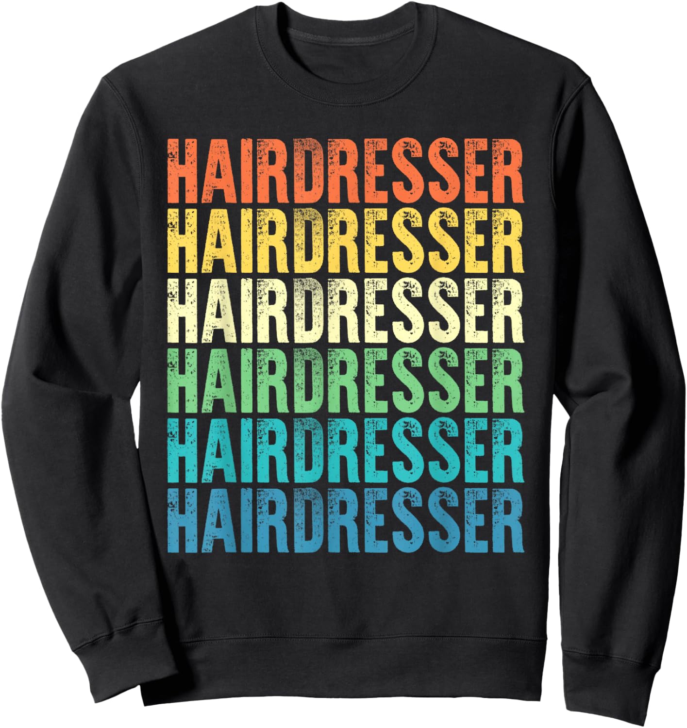 Hairdresser Vintage Style Job Sweatshirt - Sweatshirt | Black