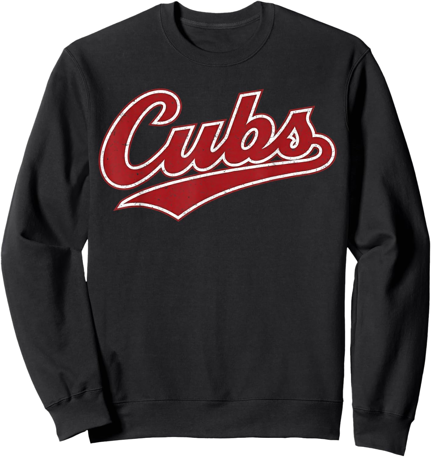 Vintage Cubs Name Retro Design Women and Kids Sweatshirt - Sweatshirt | Black