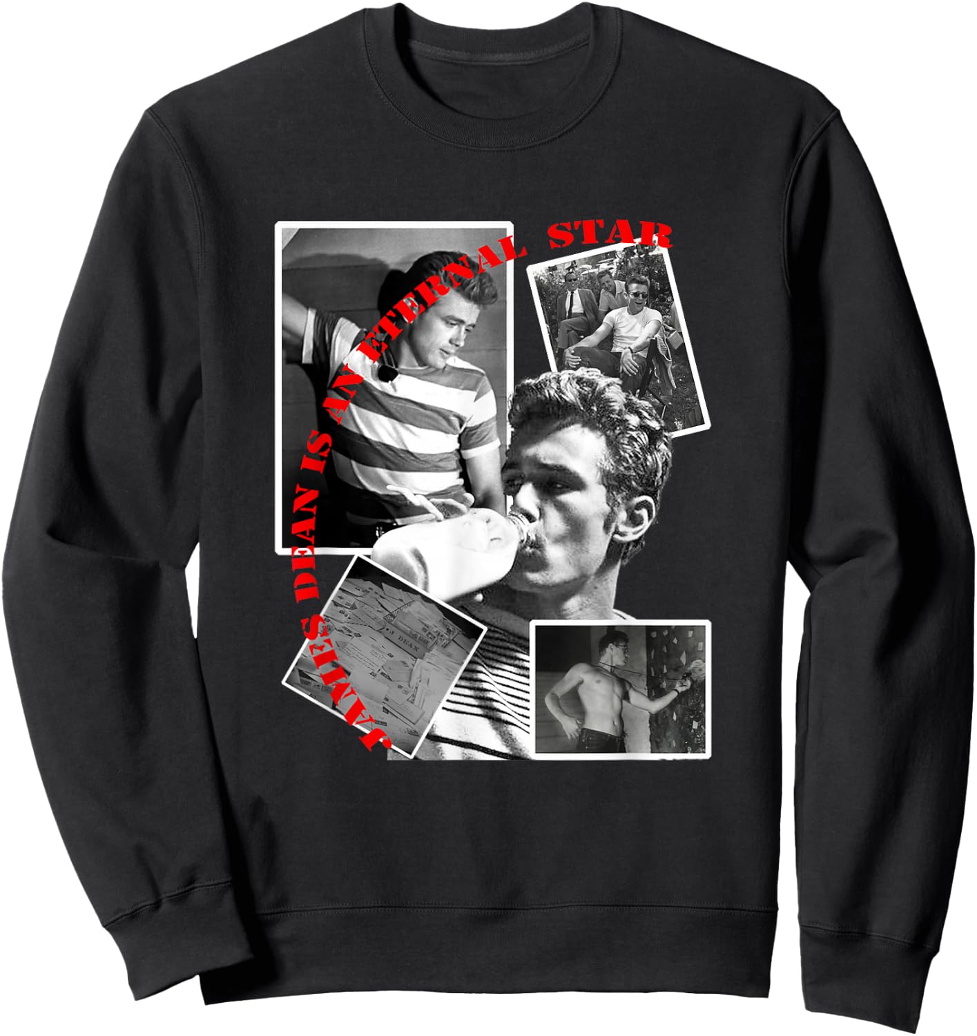 James Dean_007 Sweatshirt - Sweatshirt | Black